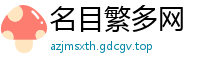 名目繁多网